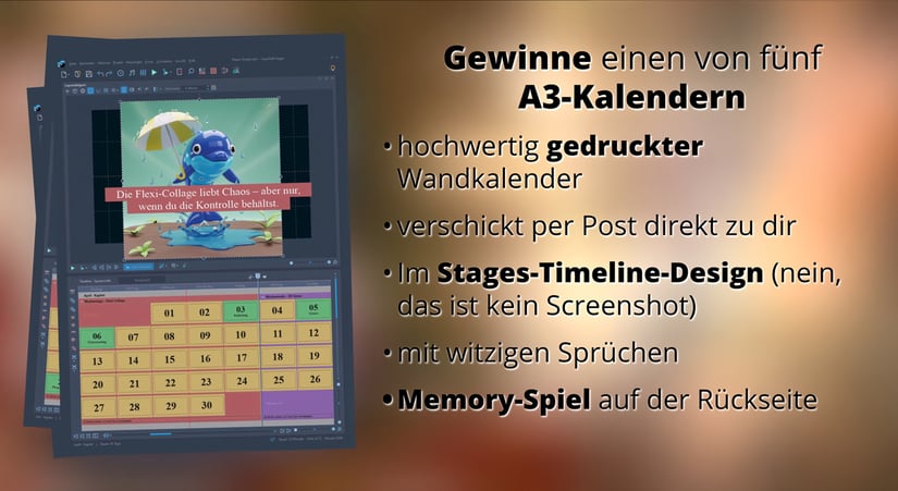 Gewinne den Stages 2026-Kalender - Kommentar im Video und du bist dabei